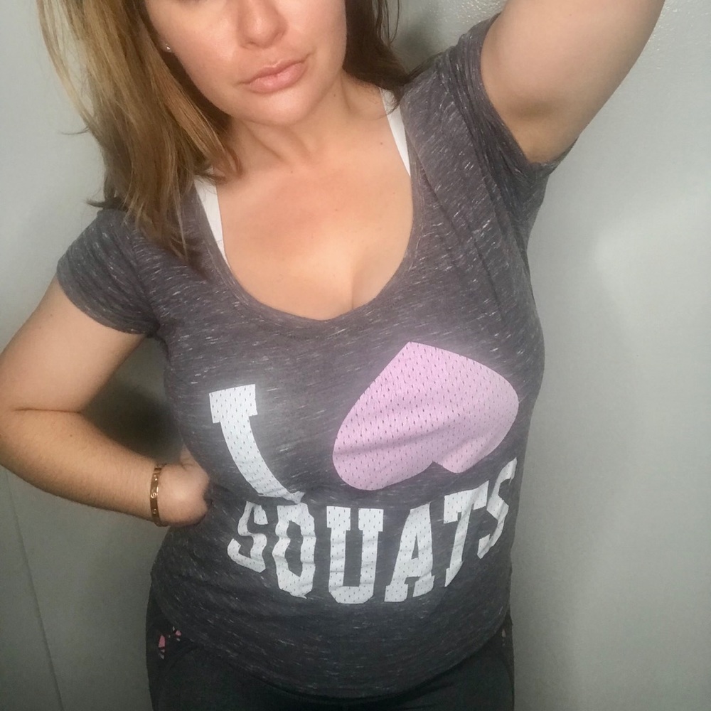 “I love Squats” workout tee